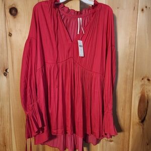 Anthropologie Fuchsia Blouse, Medium